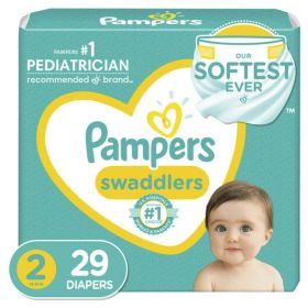 Pampers Swaddlers Diapers Size 2, 29 Count