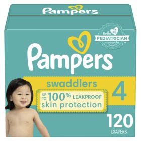 Pampers Swaddlers Diapers Enormous Pack Size 4, 120 Count