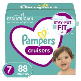 Pampers Cruisers Active Fit Taped Diapers Size 7, 80 Count