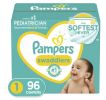 Pampers Swaddlers Diapers Size 1, 96 Count