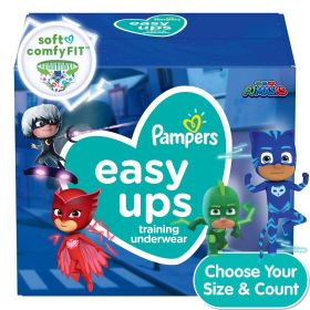 Pampers Easy Ups Male Training Pants Size 3T-4T, 76 Count