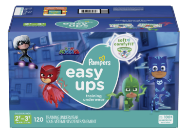 Pampers Easy Ups Training Underwear Boys, Size 4 2T-3T, 120 Count