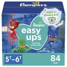 Pampers Easy Ups Training Underwear Boys Size 7 5T-6T 84 Count