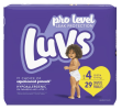 Luvs Pro Level Leak Protection Diapers Size 4 29 Count