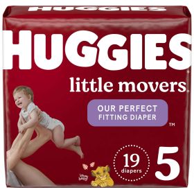 Huggies Little Movers Baby Diapers Size 5;  19 Count