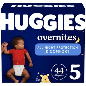 Huggies Overnites NIghttime Baby Diaper Size 5;  44 Count