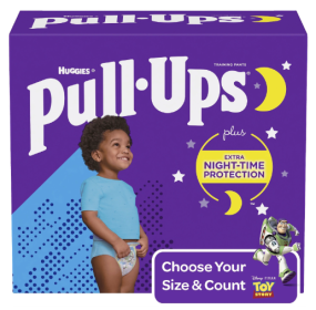 Pull-Ups Boys' Night-Time Training Pants;  3T-4T;  44 Ct