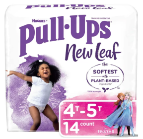 Pull-Ups Girls' New Leaf Training Pants Size 4T-5T;  14 Ct