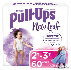 Pull-Ups Girls' New Leaf Training Pants Size 3T-4T;  16 Ct