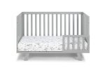 Livia 3-in-1 Convertible Island Crib Gray/Gray