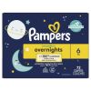 Pampers Swaddlers Overnight Diapers Size 6, 72 Count