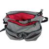 K-Cliffs Diaper Tote Bag Purse Satchel Travel Baby Changing Messenger Bags for Mom & Dad with Changing Pad Grey Cotton