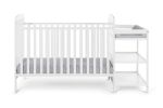 Ramsey 3-in-1 Convertible Crib and Changer Combo White