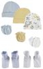 Baby Boys Caps, Booties and Mittens (Pack of 8)