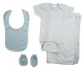 Blue 4 Piece Baby Clothes Set