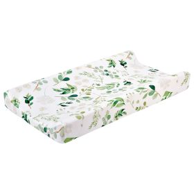 Baby Care Desk Changing Cover Diaper Table Removable  Diaper Changing Cover (Option: Green Leaf-Average Size)