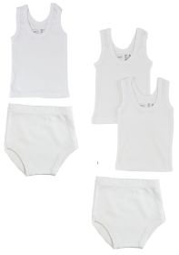 Infant Tank Tops and Training Pants (Color: White, size: Newborn)