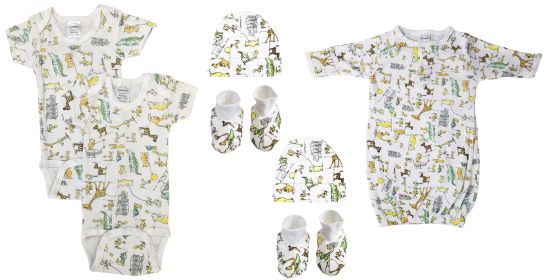 Unisex Newborn Baby 7 Pc Layette Sets (Color: White, size: Newborn)