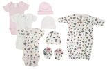 Newborn Baby Girl 8 Pc Layette Sets