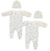 Unisex Closed-toe Sleep & Play with Caps (Pack of 4 )