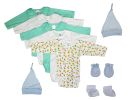 Newborn Baby Boys 9 Pc Layette Baby Shower Gift Set