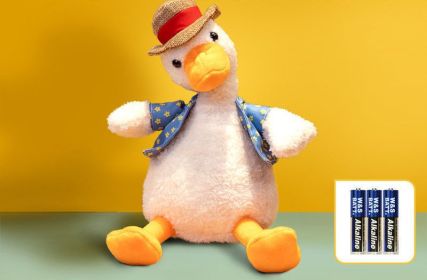 Plush Toy Figurine Sand Sculpture Learn To Speak Can Sing Sand Sculpture Duck (Option: 1Style)