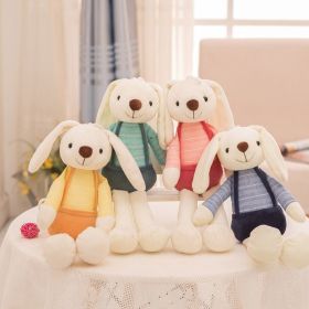 Easter Bunny Plush Toy Cute Dangle Ear Rabbit Doll Pillow Children's Gift (Color: Yellow Clothes, Items: 15.75 inch)