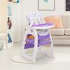 Multipurpose Adjustable Highchair, Children's dining chair for Baby Toddler Dinning Table with Feeding Tray and 5-Point Safety Buckle XH