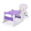 Multipurpose Adjustable Highchair, Children's dining chair for Baby Toddler Dinning Table with Feeding Tray and 5-Point Safety Buckle XH