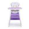 Multipurpose Adjustable Highchair, Children's dining chair for Baby Toddler Dinning Table with Feeding Tray and 5-Point Safety Buckle XH